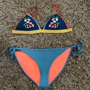 Triangl Floral Neon Bikini